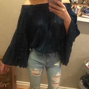 Free People Off the Shoulder Top